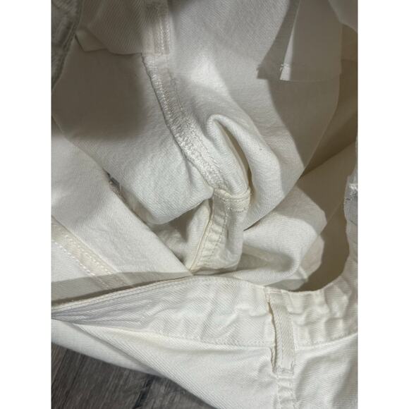 AllSaints Womens Ash White Boyfriend Distressed Jean Size 28 GUC - Picture 4 of 10